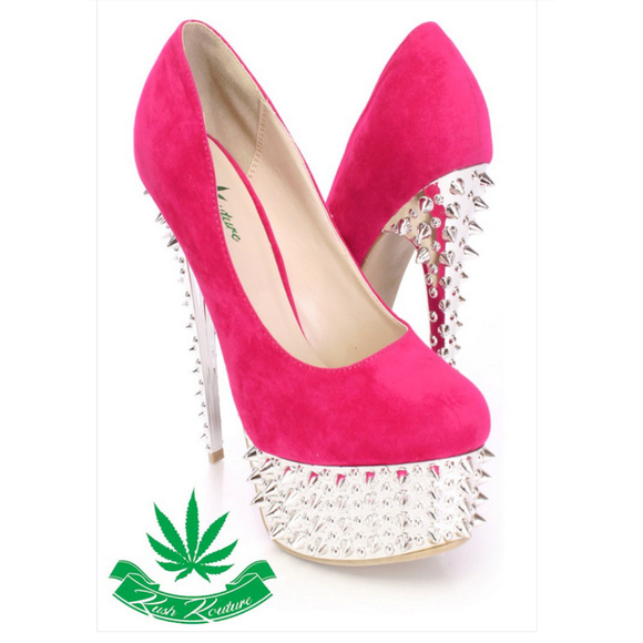 Kush Kouture Shoes - NIB spiked platform stilettos